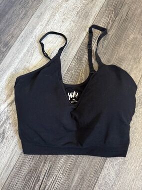 YITTY Black plunge Seamless Bralette